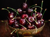 Eggless Black forest cupcakes with Berry gardens British cherries