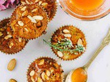 Eggless Rhubarb Muffins Recipe with Rhubarb syrup