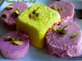 Homemade Pistachio & Rose Flavoured Kulfi|Indian Icecream