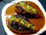 Tandoori – Soyabean Stuffed Eggplant Recipe [Restaurant Style]