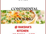 Event and Giveaway Announcement - 'only' Continental Cooking