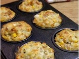 Savory Veggie Corn Cheese Muffins