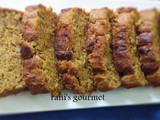 Eggless whole wheat banana bread