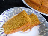 Eggless whole wheat orange cake