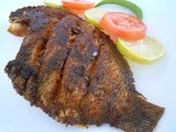 Kerala karimeen (pearlspot) fry