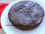 Low fat choco-banana cake