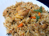 Low fat quick chicken biriyani