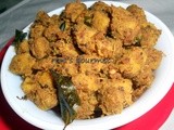 Special chena mezhukkupuratti (elephant yam stir fry)