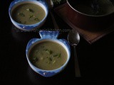 Cauliflower spring onion soup | vegan cauliflower soup