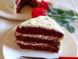 Eggless red velvet cake | Red velvet cake with cream cheese frosting