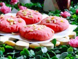 Rose Almond Cookies – Eggless Cookies