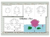 How to draw a lotus flower