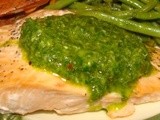 Baked Salmon with Chimichurri