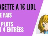 Cagette à 1€ Lidl : je fais 6 plats et 4 entrées