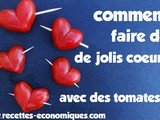 Faire des coeurs avec des tomates cerises