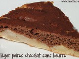 Gateau léger poires chocolat sans beurre