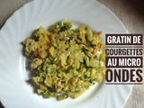 Gratin de courgettes au micro ondes