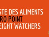 Liste des aliments 0 point weight watchers