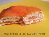 Millefeuille de saumon fumé