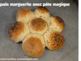 Pain marguerite avec pâte magique