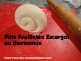 Pâte feuilletée escargot au thermomix