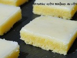 Recette des brownies moelleux au citron