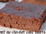 Recette du fondant au chocolat sans beurre avec de la compote