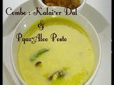 Bengali's Hot favorite combo : Kalai-er Dal r Aloo Posto (Urad dal in Bengali style n Potato with poppy seed paste)