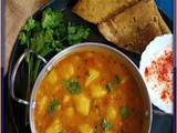 Chana Dal Paratha and Aloo-Tamatar Ki Sabji