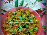 Chatpata Soya nuggets and potato