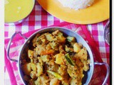 Chichingey or Snake Gourd Posto with Potato & Onion