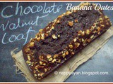 Chocolate Banana Dates Walnut Loaf