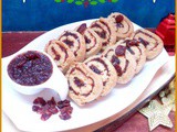 Cranberry Pinwheel Cookies