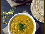 Dhaba Style Dal Fry with Dum Aloo with Spring Onion