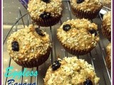 Eggless Banana Oat Coconut Cupcake