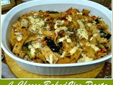 Four cheese baked veg pasta