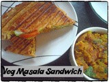 Grilled Veg Masala Sandwich