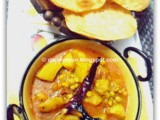 Masala Puri & Runny Potato curry-Kolkata street food joint style