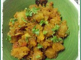 Mishti Kumro r Aloor Dom ~ Sweet pumpkin and Potato curry(bengali style)