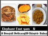 Ol-Chingrir Dalna (Shrimp & Elephant foot Yam Dry Curry)