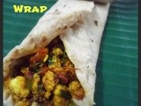 Paneer Bhurji Wrap or Scrambled Cottage Cheese Wrap