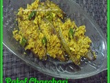 Patoler Narkel Charchari ~ Stri fried parwal/pointed Gourd with coconut and mustard paste