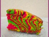 Rainbow Zebra Cake