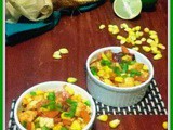 Tangy Paneer and Corn quick salad