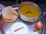 Tomato Dal (Red lentil cooked with seasoned tomatoes)