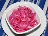 Red Onion Pickled in Lime Juice