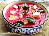 Paneer in Beetroot Gravy