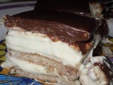 Banana Cream Chocolate Eclair Cake and Mama