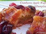 Cranberry Apple Waffle Dumplings