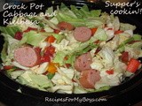 Crock Pot Cabbage and Kielbasa